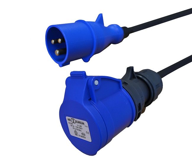 1882 CEE (IEC 60309) snoeren Enkelfasige en driefasige CEE-kabels.