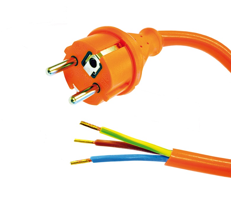 Schuko plug-open end power cords detail 4
