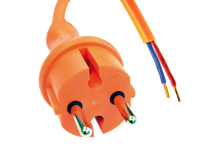 2113 Contour plug-open end power cords Contour plugs