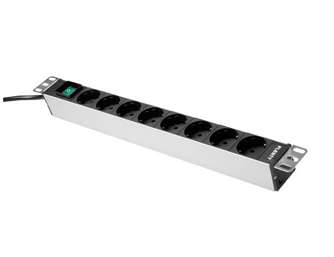 PLA416-8S PDU Basis Enkel fase Basis PDU met Schuko en/of C13 en/of C19 outlets