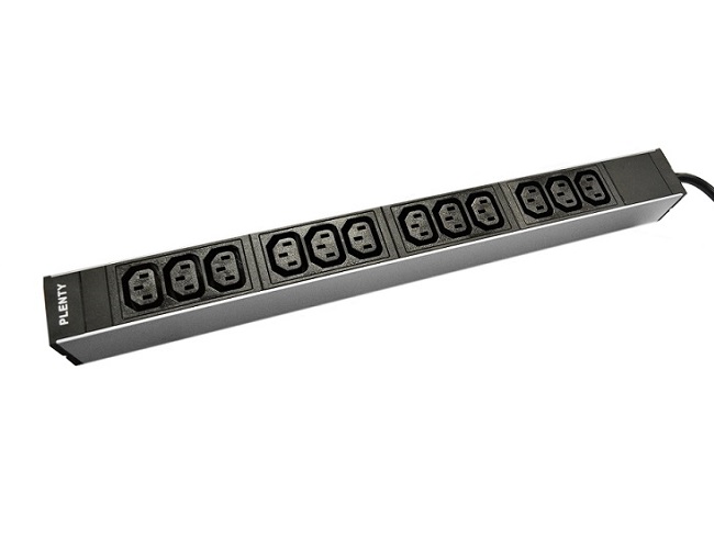 PLA435-12C13P PDU Basis Enkel fase Basis PDU met Schuko en/of C13 en/of C19 outlets