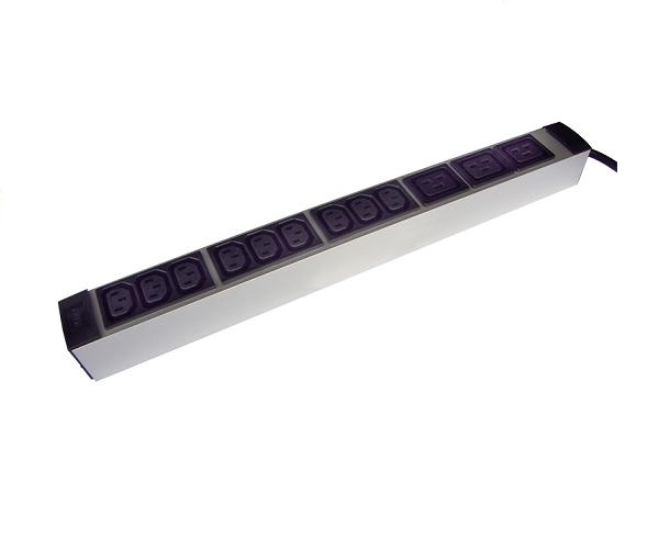 PLA435-8-3P PDU Basic Single Phase Basic PDU with Schuko and/or C13 and/or C19 outlets